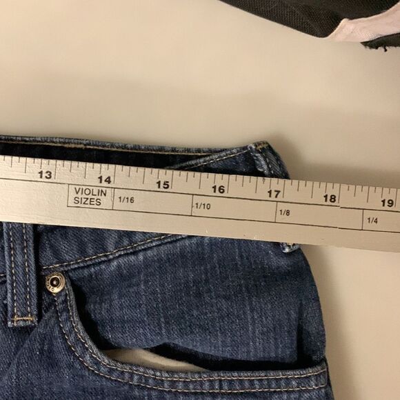 Dickies Blue Relaxed Fit Mid-Rise Flannel Lined Straight Leg Jeans Size 12 - Picture 10 of 12